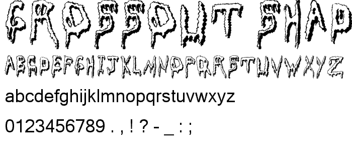 Grossout Shadow font